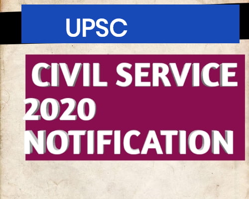 UPSC CIVIL SERVICE APPLICATION 2020