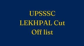 UPSSSC LEKHPAL Cut Off list 2023 | UP Lekhpal Result download