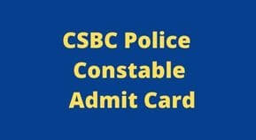 CSBC Bihar Police Prohibition Constable Admit Card 2022 link & Date