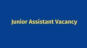 UPSSSC Junior Assistant Vacancy 2022 Online form date