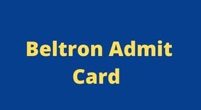 BELTRON Data Entry Operator Admit Card 2022 date & link