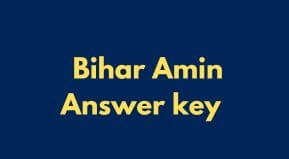 Bihar Amin Answer key Question & Response 2023 | BIHAR AMIN Answer key, Bcece AMIN Answer key 2023 Date