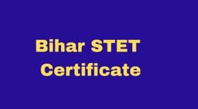 Bihar STET 2023 Certificate link | Bihar STET 2023 Certificate web copy released